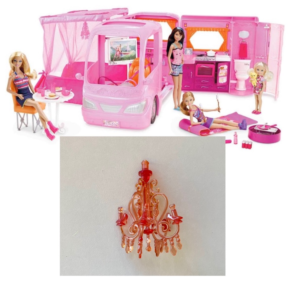 Barbie Doll RV camper Dream Glamour Motor Home 2008 2009 REPLACEMENT CHANDELIER